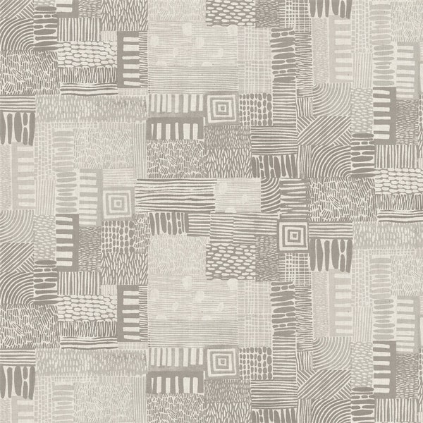 Tidepool - Homestead - Plots - Earth Unbleached - Cotton and Steel - 100% Cotton quilting fabric yardage