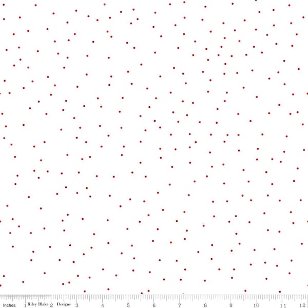 PIN DOT - Red - Dots - Lori Holt - 100% cotton quilting fabric - Riley Blake Designs