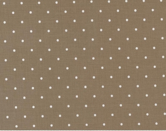 MAGIC DOT Dots Nutmeg Lella Boutique Patriotic Fabric - 100% cotton quilting Fabric yardage - Moda Fabrics