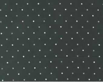 MAGIC DOT Dots Charcoal Lella Boutique Patriotic Fabric - 100% cotton quilting Fabric yardage - Moda Fabrics