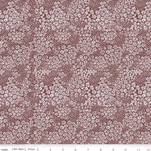A WALK On the PRAIRIE Silhouette Marsala Melissa Gilbert 100% cotton quilting fabric yardage - Riley Blake Designs