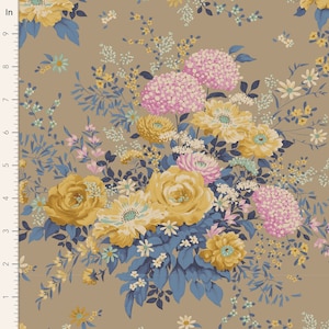 CHIC ESCAPE - Wild Garden - Sand - Tilda Fabrics - Tildas World - new 100% cotton quilting fabric yardage - Tone Finnager