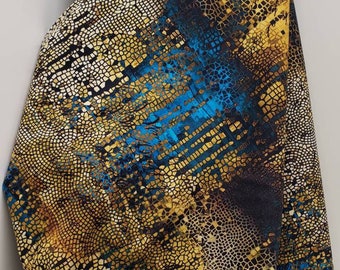ABANDONED 2 Gilded Mosaic Gold Tim Holtz Eclectic Elements - 100% cotton quilting fabric yardage - Free Spirit fabrics