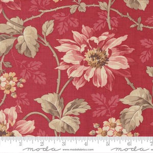 JOIE DE VIVRE Angelique Florals Rouge French General - 100% Cotton