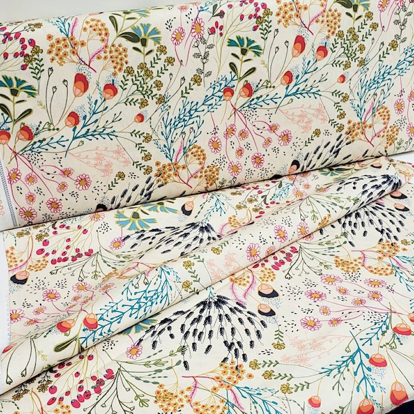 INDIE FOLK Meadow Vivid Floral - Pat Bravo - Art Gallery Fabrics - cotton quilting fabric - IFL-56302