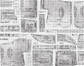 SEW JOURNAL 18" Doll Pattern Black - J Wecker Frisch - cotton quilting fabric - Riley Blake Designs