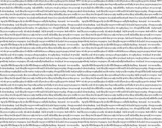 Simon Riley Text MODERN FARMHOUSE - Text - White With Black - Simple Simon - Riley Blake ...