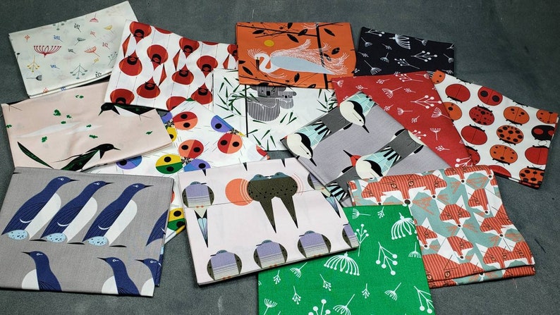 Best of CHARLIE HARPER 14 Fat Quarter bundle Birch Fabric Organic Cotton Poplin Fabric 100/% organic
