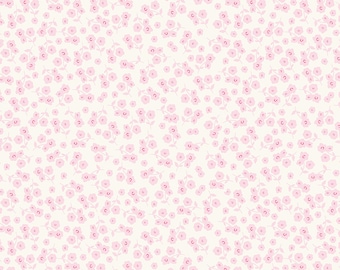 PICNIC FLORALS Ditsy Carnation Pink My Minds Eye - 100% cotton quilting fabric yardage - Riley Blake Designs