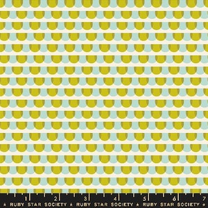 ANIMAL ANIMAL Roof Tiles Pistachio Ruby Star Society - 100% Cotton quilting fabric yardage - Moda Fabric