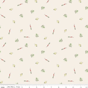 TALE of PETER RABBIT Veggies Cream 100% cotton quilting fabric yardage Riley Blake Designs Official licensed product © Frederick Warne Co