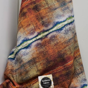 ABANDONED 2 Dyed Stripe Multi Tim Holtz Eclectic Elements - 100% cotton quilting fabric yardage - Free Spirit fabrics