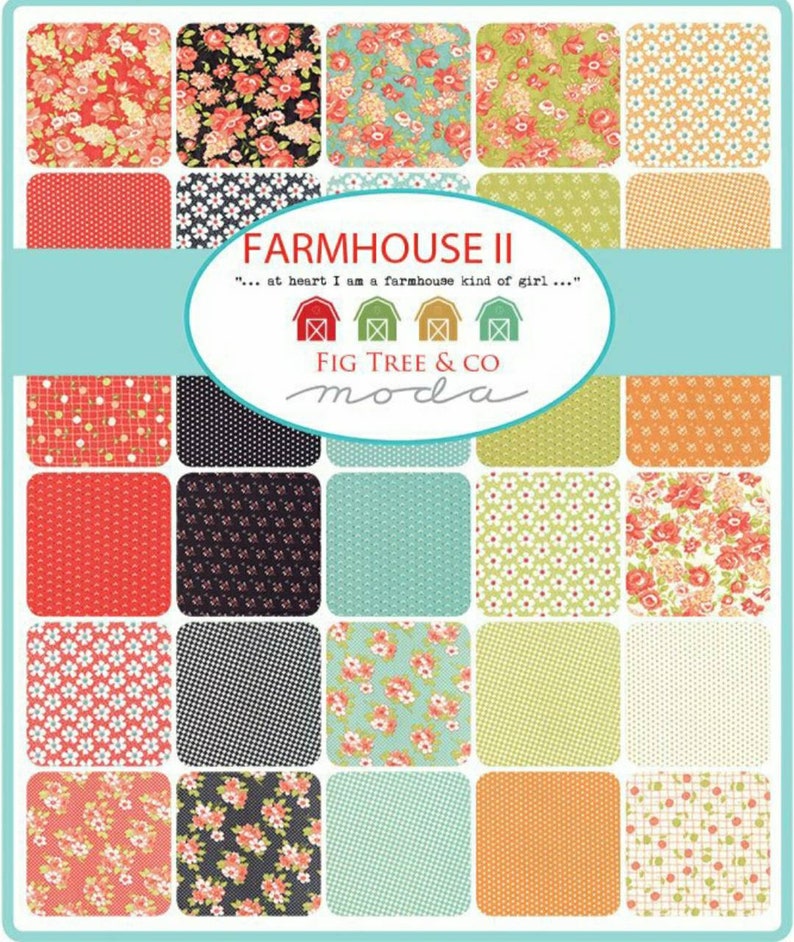 Fig Tree FARMHOUSE 2-40 Fat 8th Fat Eighth F8 Bundle quilting fabric