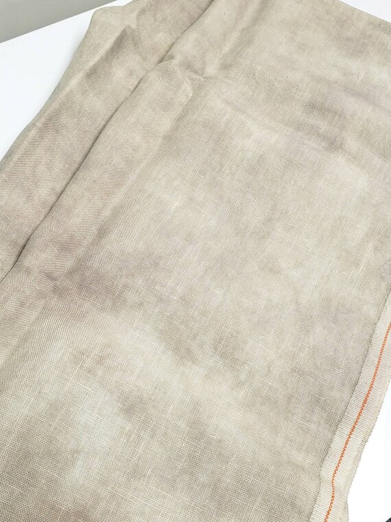 From Sweden＊Vintage 100% linen Cloth・* Handwoven vintage linen fabric, natural 100% linen - SARTOR BOHEMIA