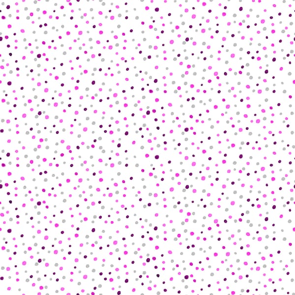 BRING Your OWN BOOS - Pow Pow - Spellbound - Plum Metallic Dots - Halloween - Cotton and Steel - cotton quilting fabric yardage
