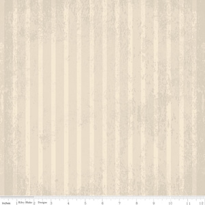 KRINGLE - Stripes - Cream - Teresa Kogut - 100% cotton quilting fabric yardage - Riley Blake Designs - Christmas - Holiday