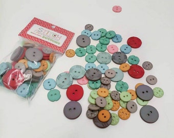 STITCH - Button Pack - Lori Holt - Buttons - Riley Blake Designs