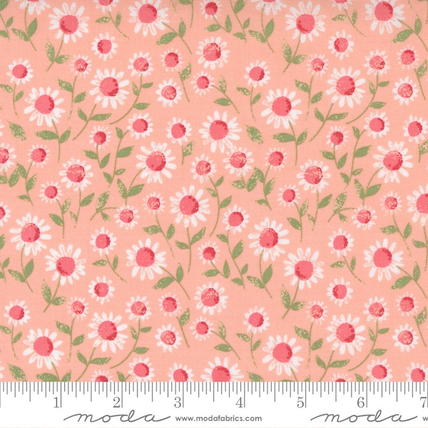 LOVE NOTE - Sweet Daisy Small Floral - Sweet Pink - Lella Boutique - Spring - Valentines - cotton quilting fabric - Moda