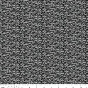 TEA WITH BEA - Wisp - Charcoal Gray - Katherine Lenius - 100% cotton quilting fabric yardage - Riley Blake Designs