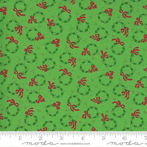 MERRY AND BRIGHT Wreaths Ever Green Me and My Sister Designs Christmas - 100% cotton quilting fabric - Moda Fabrics