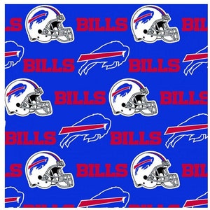 BUFFALO BILLS - Bills Football - NFL - Licensed Product - 100% Cotton broadcloth yardage fabric - National Football League - 58&quot; wide