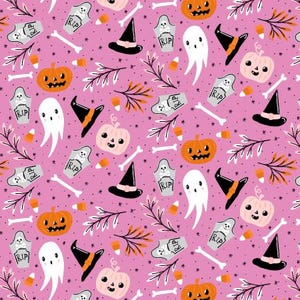 By the Glow of the Moon Witching Hour Ominous Orchid Halloween Cotton and Steel; new 100% cotton quilting fabric