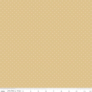GINGHAM GARDENS - Simple Plus Gold - My Minds Eye - 100% cotton quilting fabric yardage - Riley Blake Designs