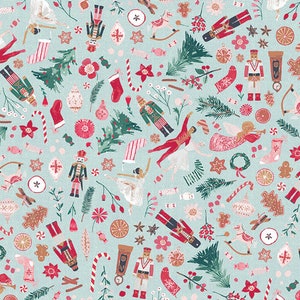 WINTERTALE - The Nutcracker Snow - Christmas - Katarina Roccella - Art Gallery Fabrics - 205 thread count - 100% cotton quilting fabric