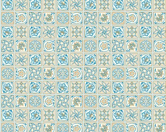 EMPORIUM COLLECTION - Argyll Tile B - Liberty of London - 100% Cotton quilting fabric yardage - Riley Blake Designs