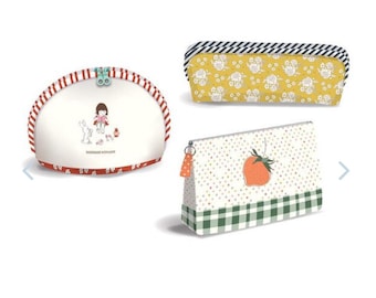Minki Kim BLOOMBERRY Zipper Bag Fabric Panel 35" x 42" 100% cotton quilting fabric Riley Blake Designs