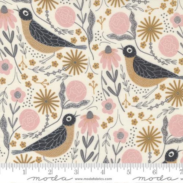 BIRDSONG - Songbird - Cloud Sunshine - Gingiber - 100% cotton quilting fabric - Moda Fabric