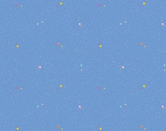 COLOUR WALL - Dots - Periwinkle - Sue Daley - 100% cotton quilting fabric yardage - Riley Blake Designs