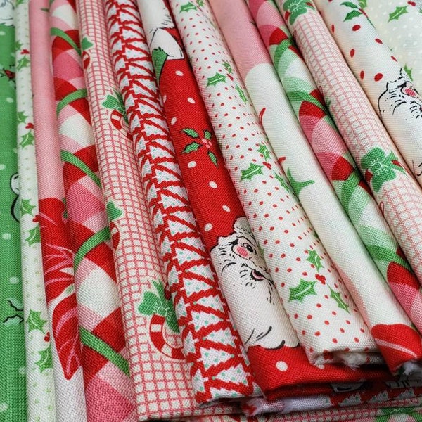 SWELL Christmas Urban Chiks 18 Half Yard bundle of new cotton quilting fabric for Moda Fabrics