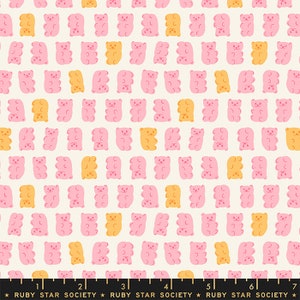SUGAR CONE Gummy Bears Merry Pink Kimberly Kight - Ruby Star Society - 100% Cotton quilting fabric yardage - Moda Fabric