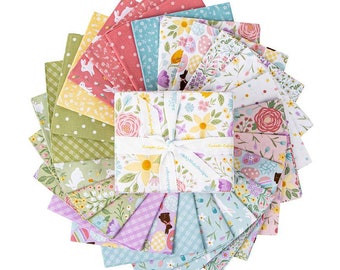 BUNNY TRAIL 24 Fat Quarter Bundle Dani Mogstad - 100% cotton quilting fabric - Riley Blake Designs