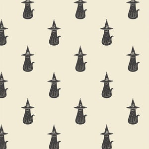 SPOOKY N WITCHY - Purrrfectly Witchy - Halloween - Art Gallery Fabrics - 205 thread count - 100% cotton quilting fabric