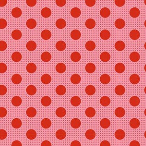 Tilda Medium Dots Salmon 100% cotton quilting fabric yardage