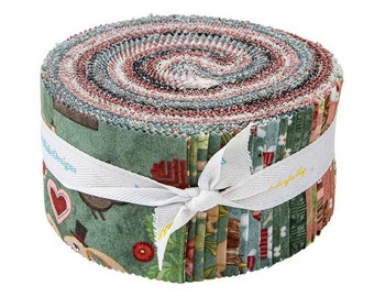 HOP HOP HOORAY 2.5" Jelly Roll - Bunnies Bunny Easter Teresa Kogut - 100% cotton quilting fabric bundle - Riley Blake Designs