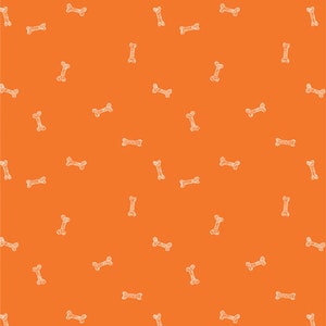 OH WOOF - Breakfast Hour - Orange - Jessica Swift - 205 high thread count - 100% cotton quilting fabric - Art Gallery Fabrics