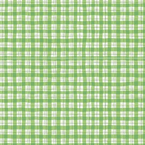 UNDER The APPLE TREE - Picnic - Plaid - Spring Green - Loes Van Oosten - 100% cotton quilting fabric yardage - Cotton and Steel