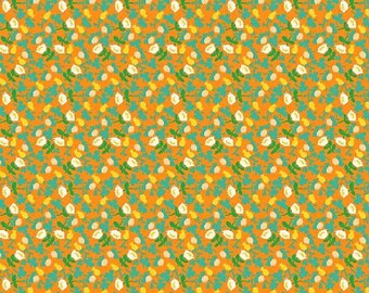 LUCKY RABBIT - Calico - Orange - Heather Ross - 100% Cotton Quilting Fabric Yardage - Windham Fabrics