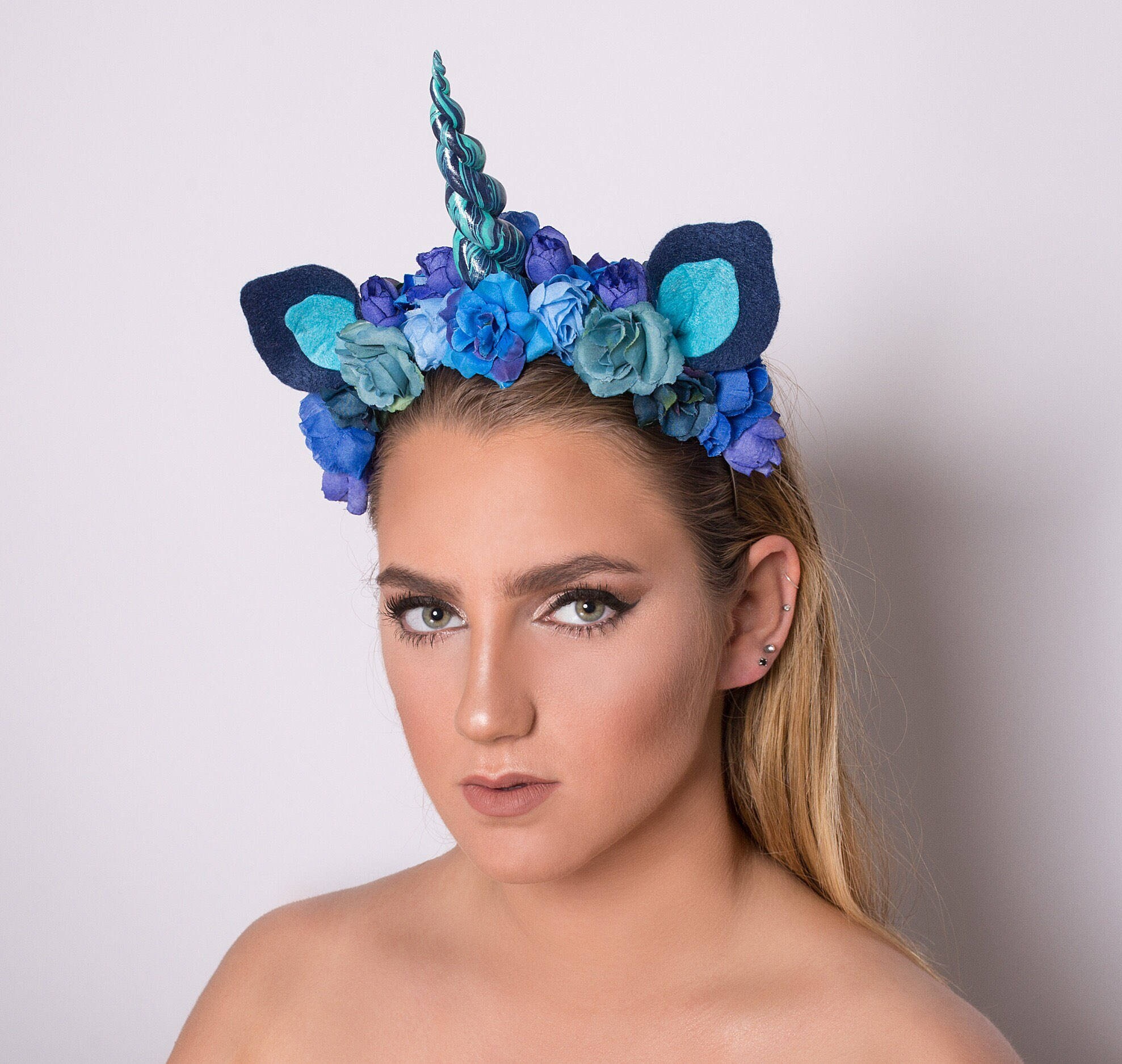 Blue Unicorn Crown unicorn headpiece unicorn costume Etsy
