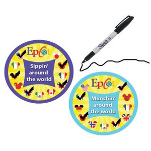 Muchin&#39; Around the World Button - Sippin&#39; Around the World Button - EPCOT Button - Disney Park Pin - EPCOT Pin - Theme Park Button