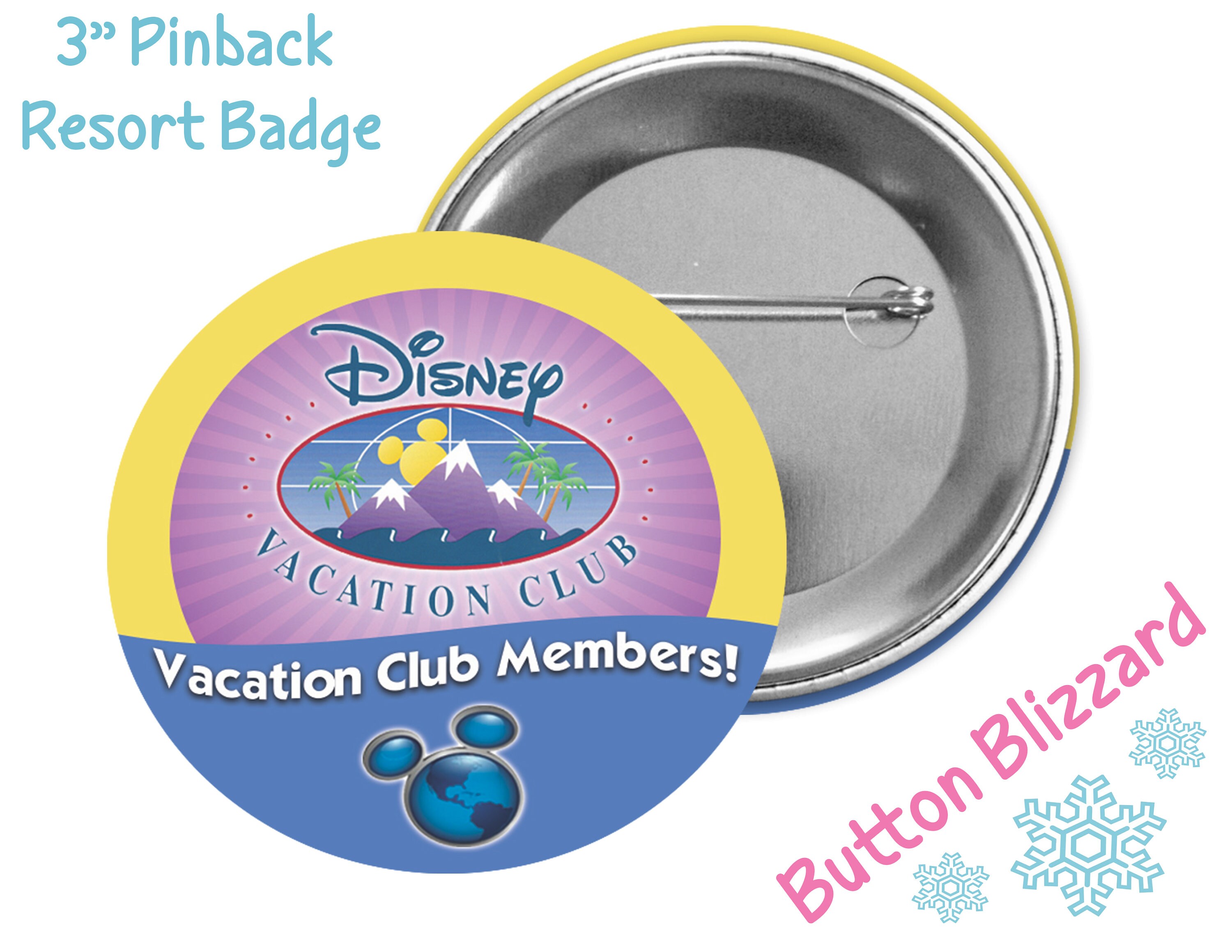 Disney Vacation Club Members Button Disney Parks Badge Pin Etsy Israel