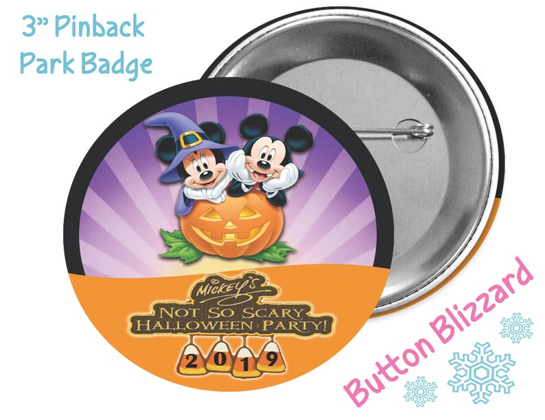 2019 Mickey�s Not So Scary Halloween Party Badge Magic Etsy