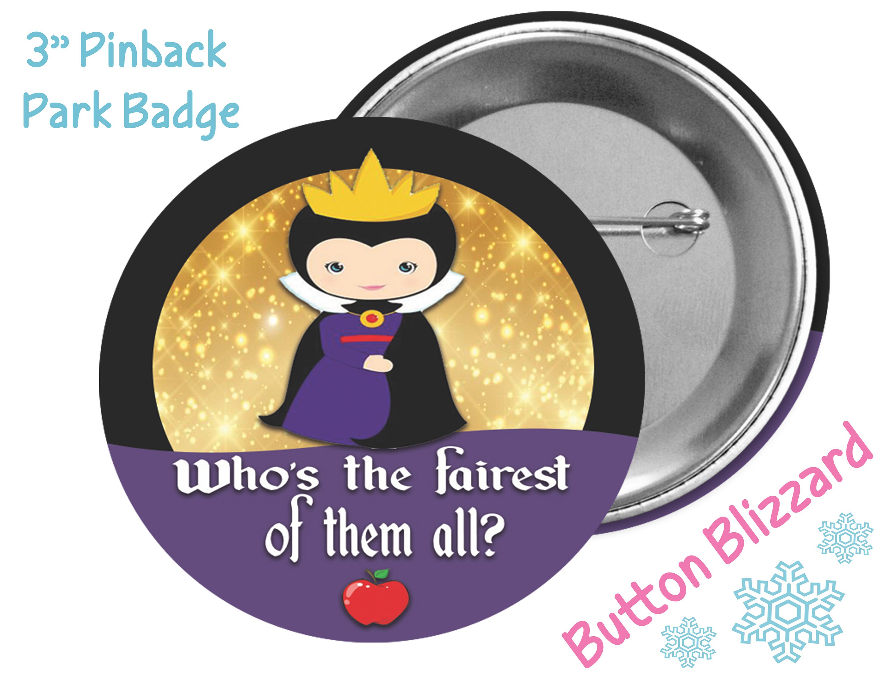 Who S The Fairest Of Them All Pin Kawaii Evil Queen Etsy
