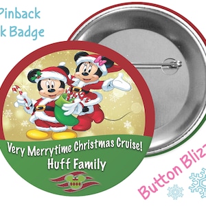 Very Merrytime Christmas Cruise - Disney Cruise Button - Christmas Cruise Button - Mickey and Pals Button - Cruise Pin - Holiday Cruise Pin