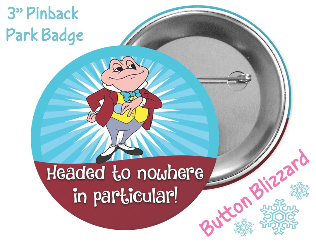 Toad Button Headed to Nowhere in Particular! Mr. Toad Button - Mr. Toad's Wild Ride ...