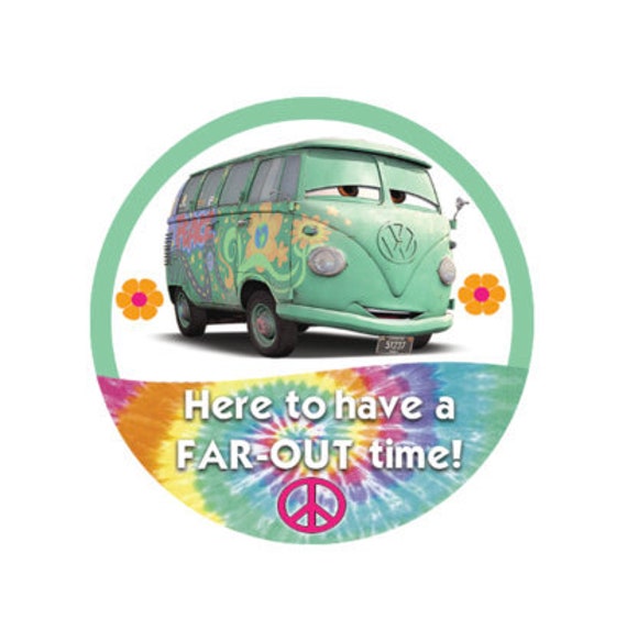 disney cars hippie van