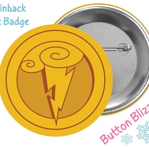 Hercules Birth Medallion Button - Hercules Medallion Badge - Hercules Pin - Disney Park Button - Disney Character Pin - Hercules Costume Pin